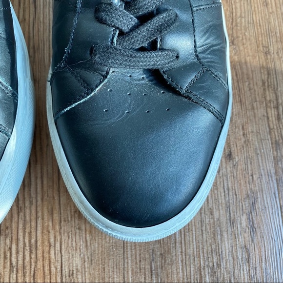 Greats The Royale Black Leather Ankle Lace Sneaker main image 4